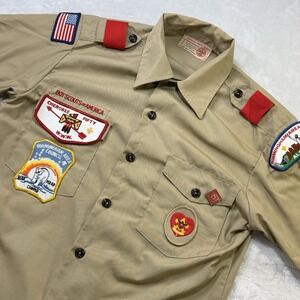Vintage BSA Boy Scouts Uniform Shirt Birmingham AL Cherokee 50 OA Lodge 53